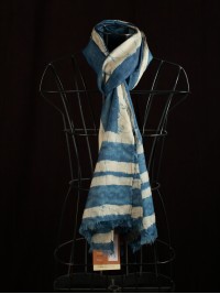 Wide Bands in Indigo Stole