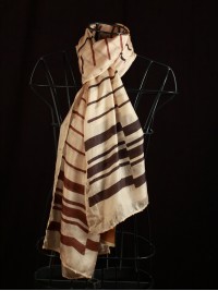 Broken Line Print in Tabby Silk Stole