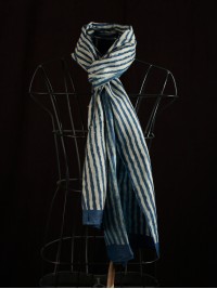 The Indigo Zebra Stole