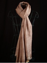 Four Petal Flower Tabby Stole