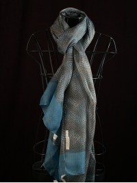 Chevron Print in Indigo/Kashish Stole