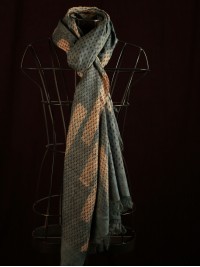 Bauhaus Booti Print on Tussar Stole