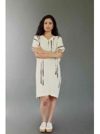 Cocoon Print Dress