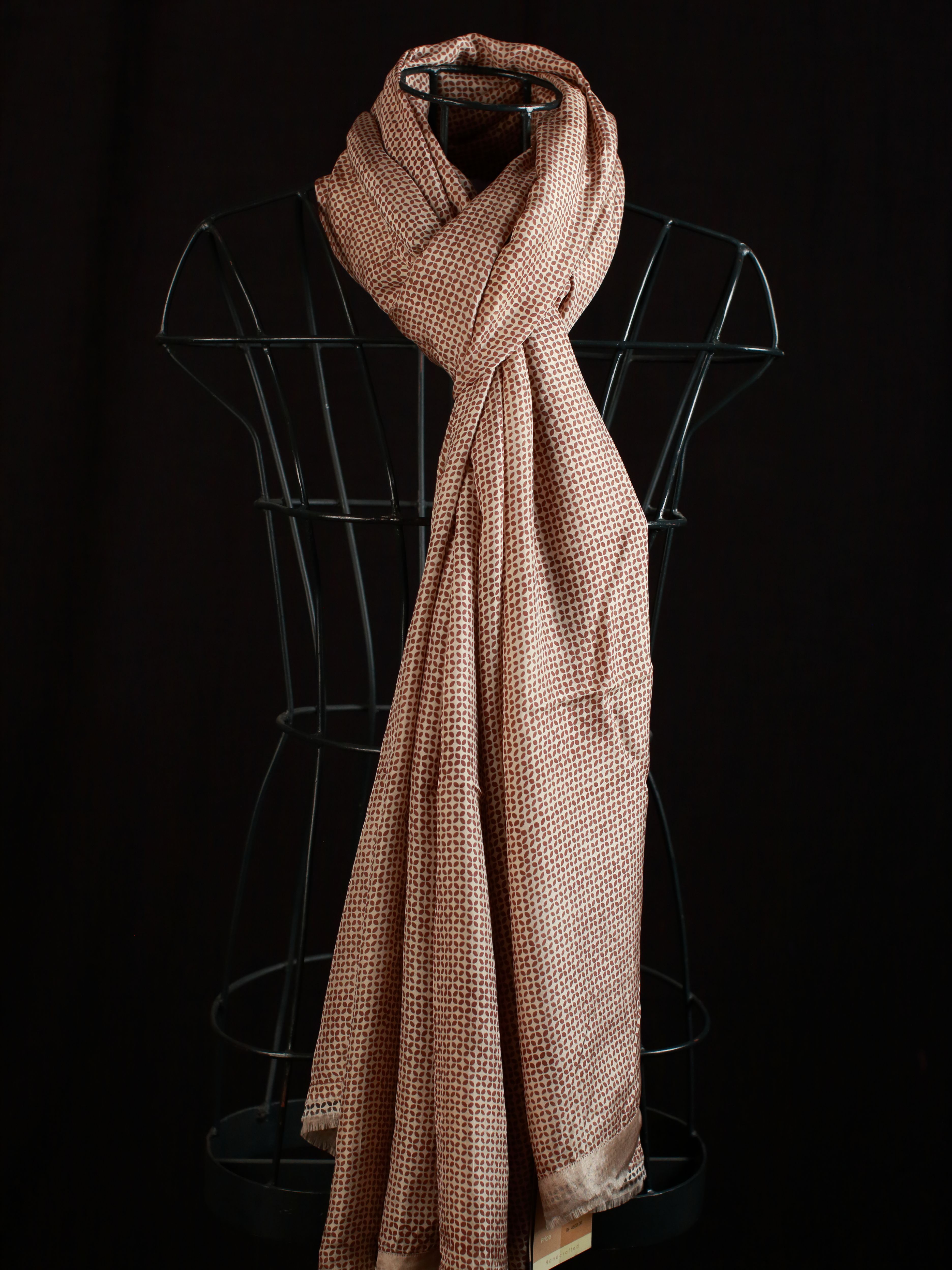 Four Petal Flower Tabby Stole